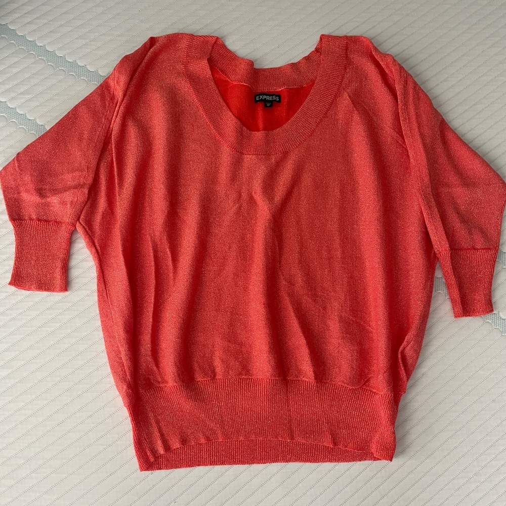 Express Glitter Women's Crew Neck Blouse